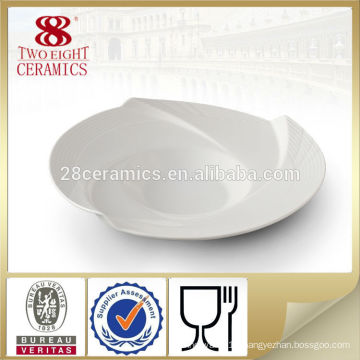 Wholesale homewares deep dish dinner plates plain ceramic plates